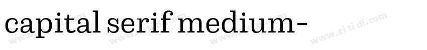capital serif medium字体转换 capital serif medium字体转换